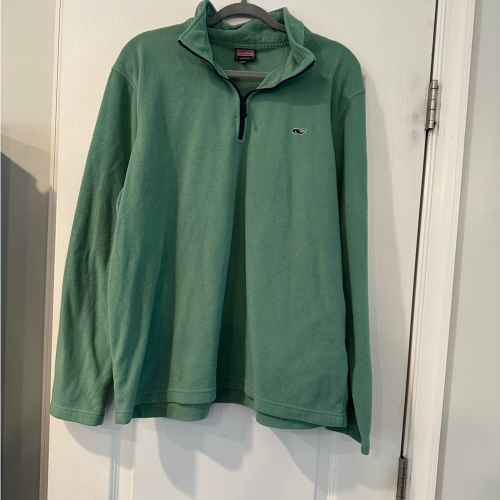 Vineyard Vines Soft Green Fleece Top